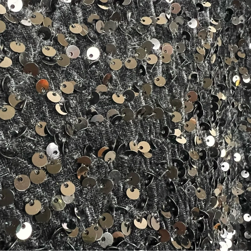 Sequin Hourglass Mini Dress Black M Women’s - Picture 8 of 9
